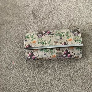 Floral print wallet